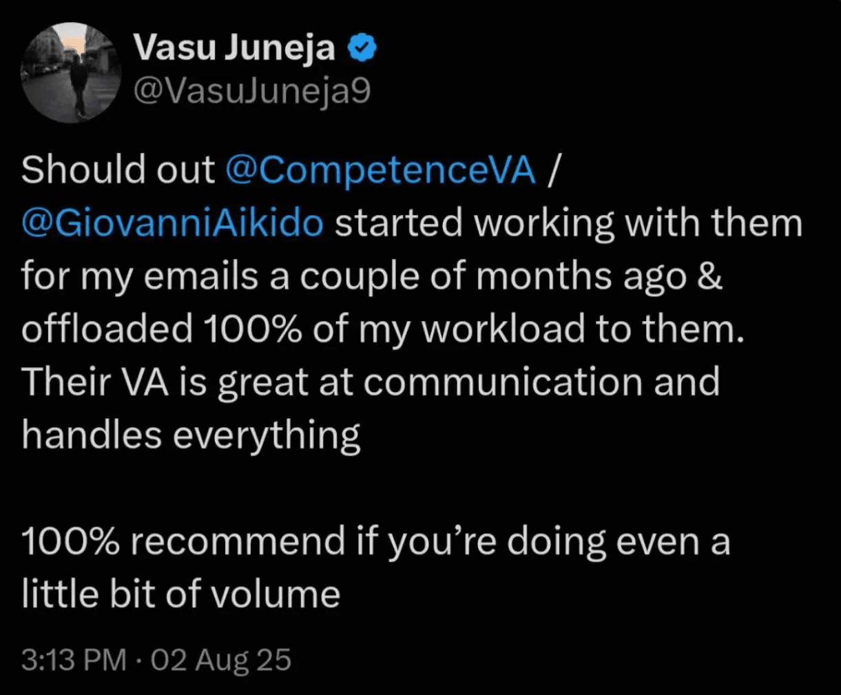 VASU Testimonial